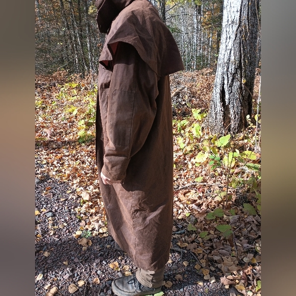 Original Australian Drover Coat Cotton Oilskin - Picture 2 of 8